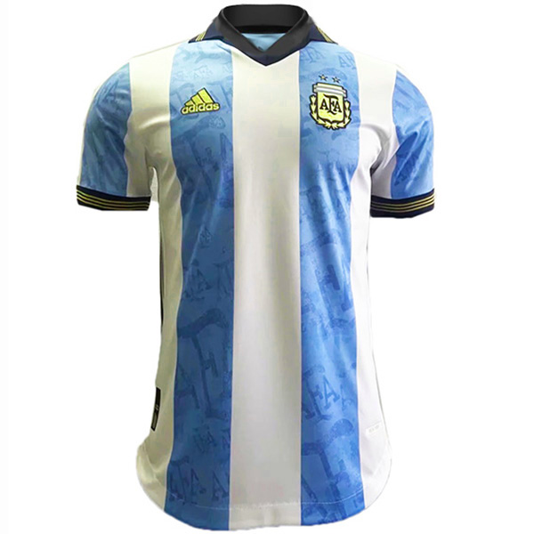 Argentina maglia da calcio sportiva blu da uomo, maglia da calcio retrò speciale, divisa da casa Argentina 2022